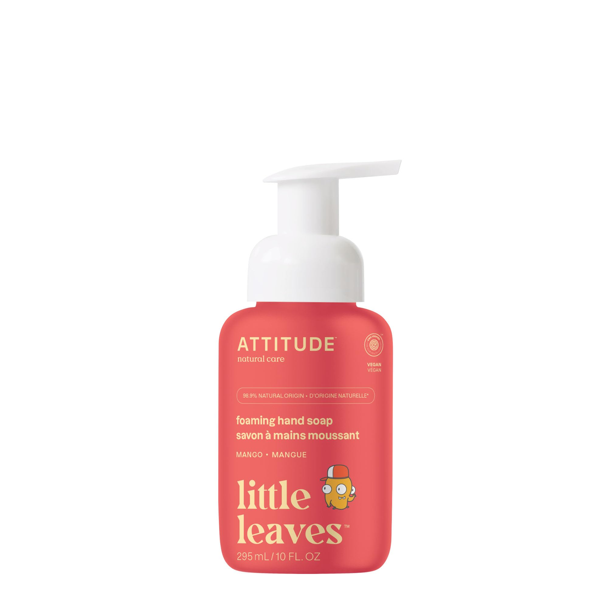 Jabón ATTITUDE para niños con espuma suave para higiene diaria.