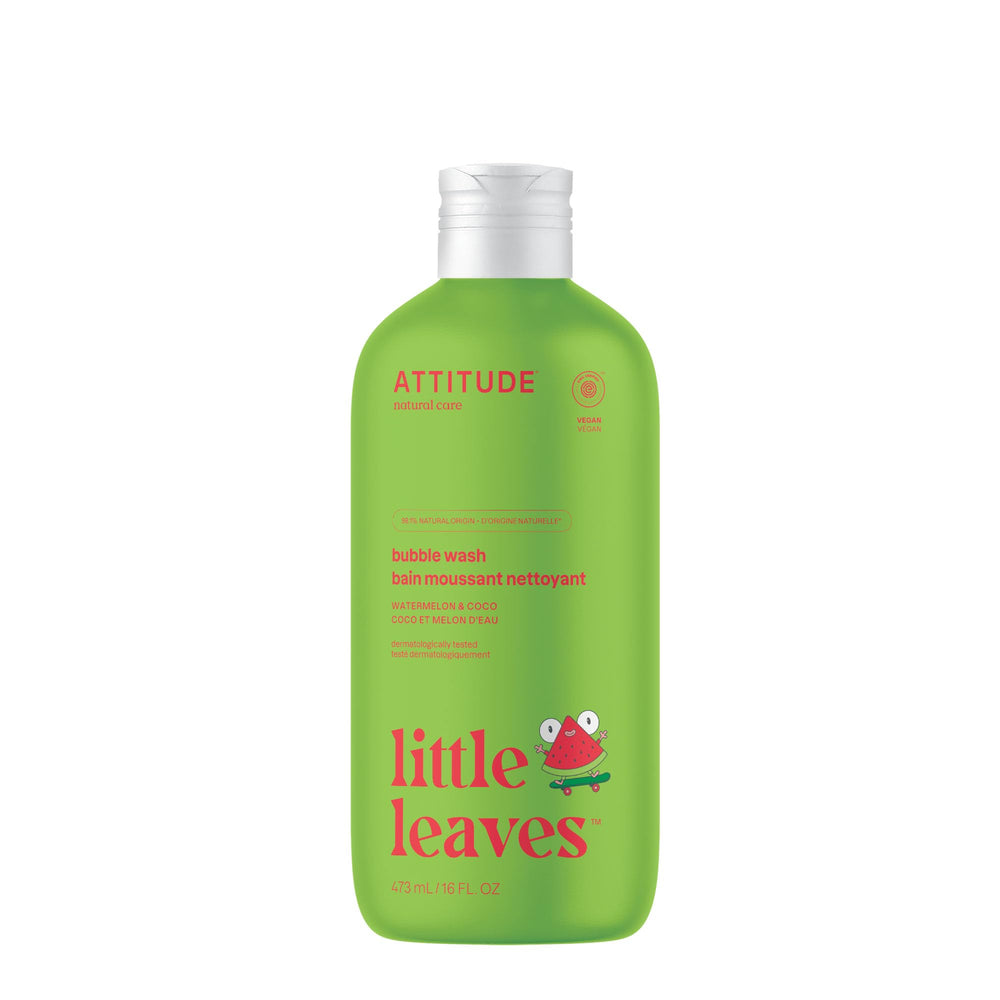 Botella Attitude con burbujas para niños, suave para la piel