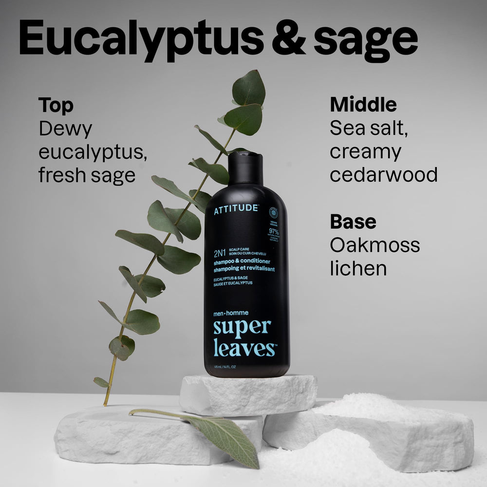 ATTITUDE 2in1 foamy lather suggests rich cleanse for scalp care