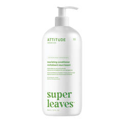 ATTITUDE Nourishing Conditioner bottle pour highlights detangling and shine for dry hair.