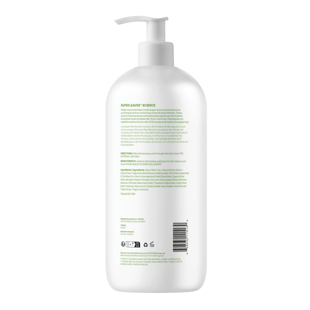 ATTITUDE Nourishing Conditioner packaging-label shows commitment to naturally derived ingredients.