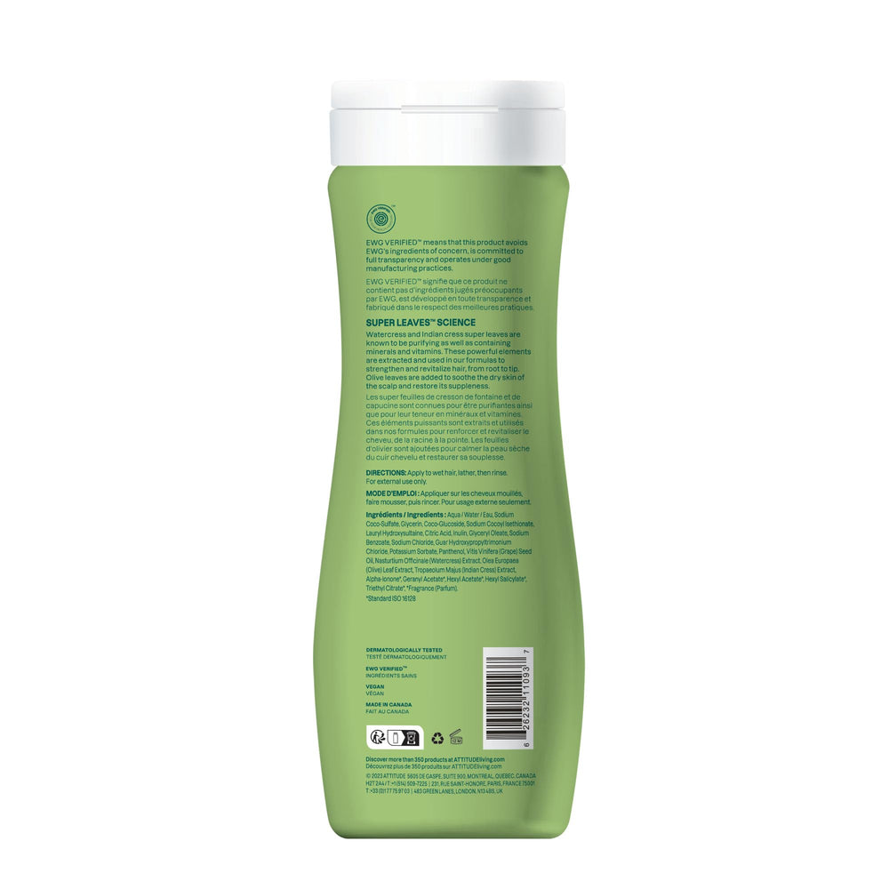 ATTITUDE Champú Vegano Verificado, vegano-verificado, apto para piel sensible