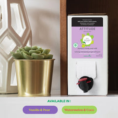 ATTITUDE Pear Vanilla scent emphasizes fruity kid-friendly fragrance