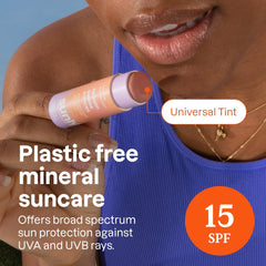 ATTITUDE plastic-free packaging lip balm highlighting eco-friendly design.