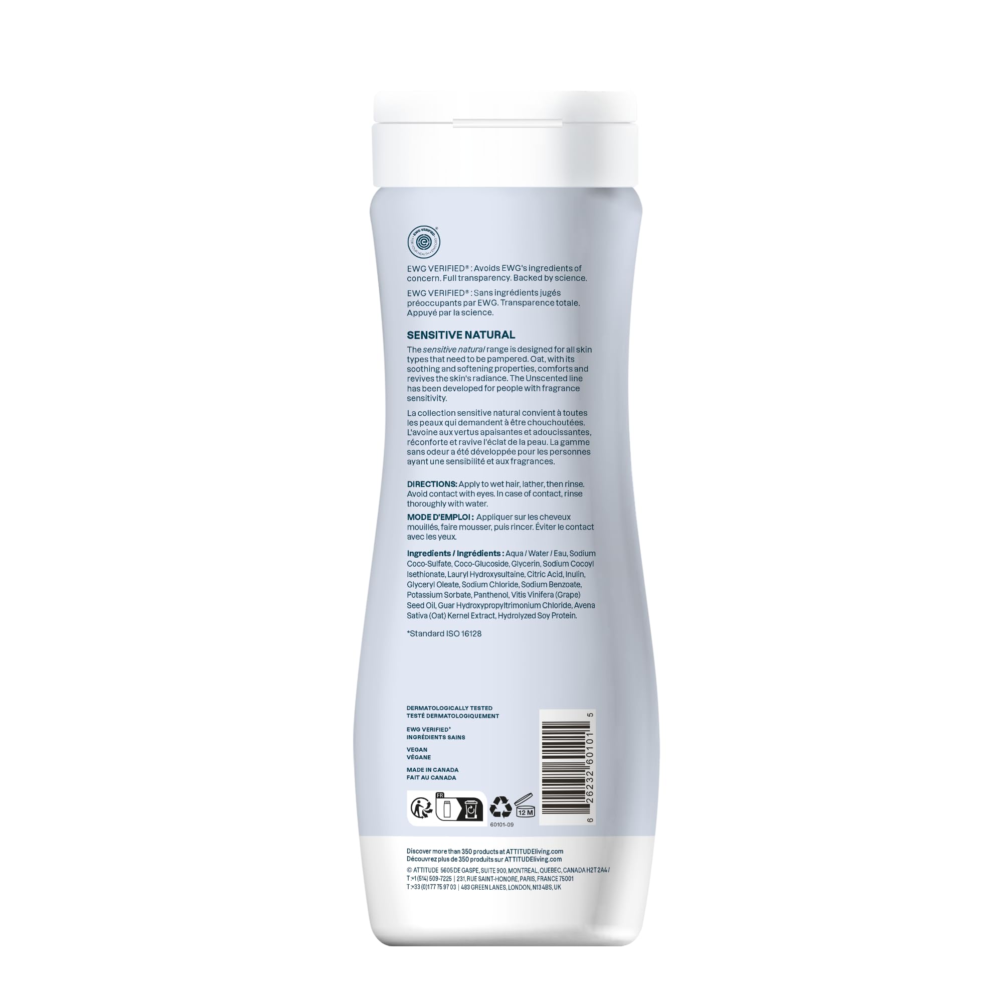 ATTITUDE Shampoo: uso diario para volumen ligero