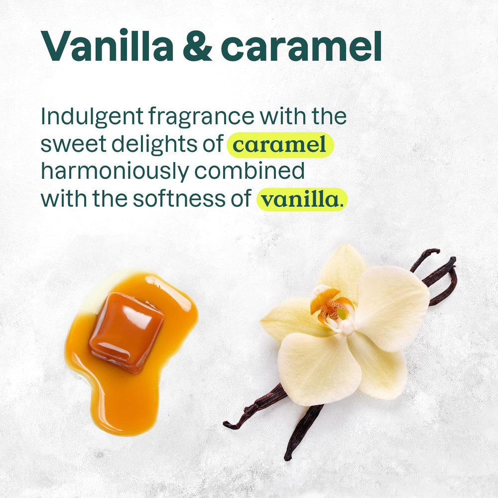 Family hand washing with ATTITUDE vanilla caramel soap.