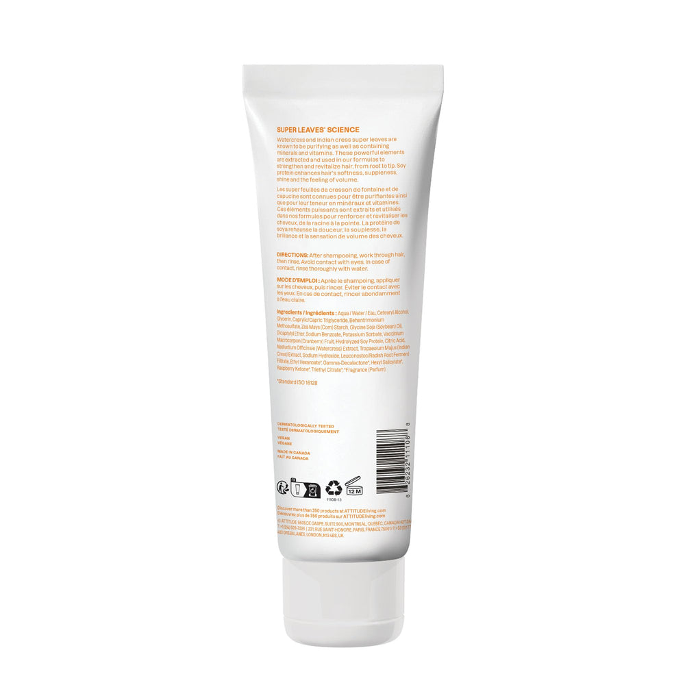 Acondicionador ATTITUDE, cabello fino, mejora manejo y movimiento sin apelmazar.