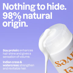 Acondicionador ATTITUDE, proteína de soja, aporta brillo y densidad en mechones finos.