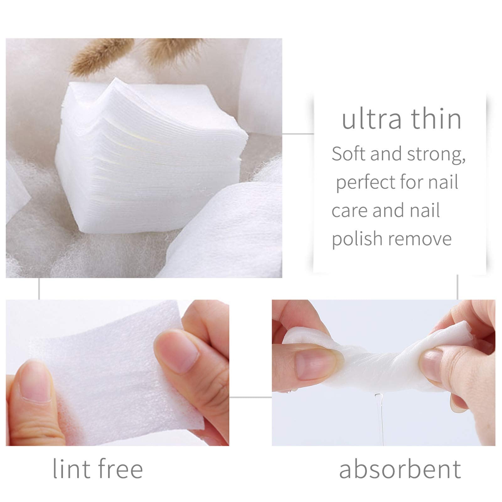 Aturmon pads remove nail polish fibers cleanly without leaving lint.