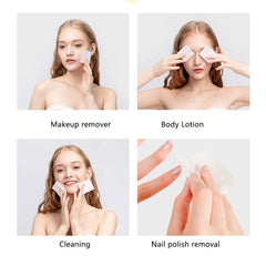 A lint-free Aturmon pad glides smoothly across the eyelids for precise removal.