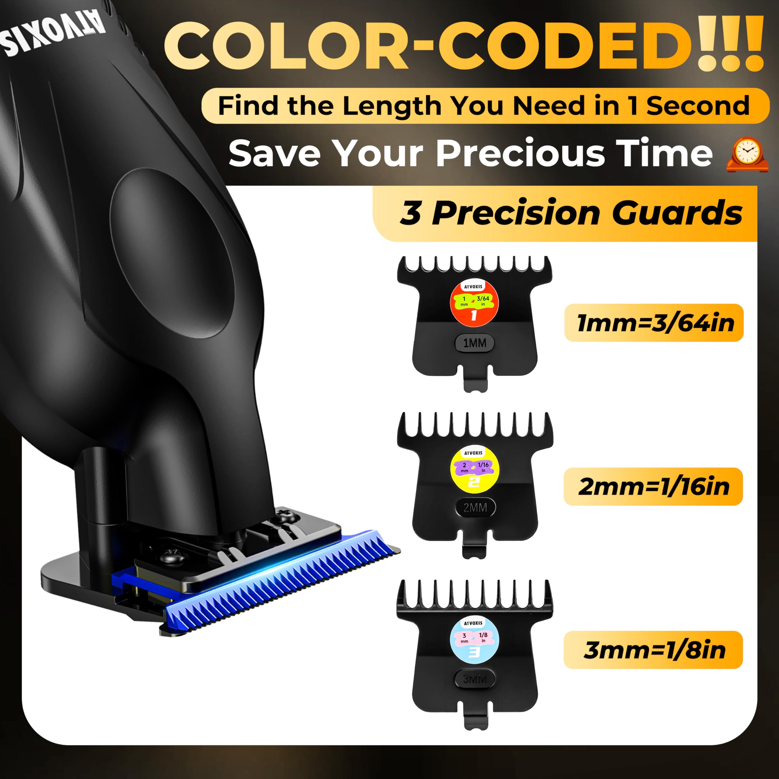 ATVOXIS ergonomic grip reduces hand fatigue for all-day trimming.