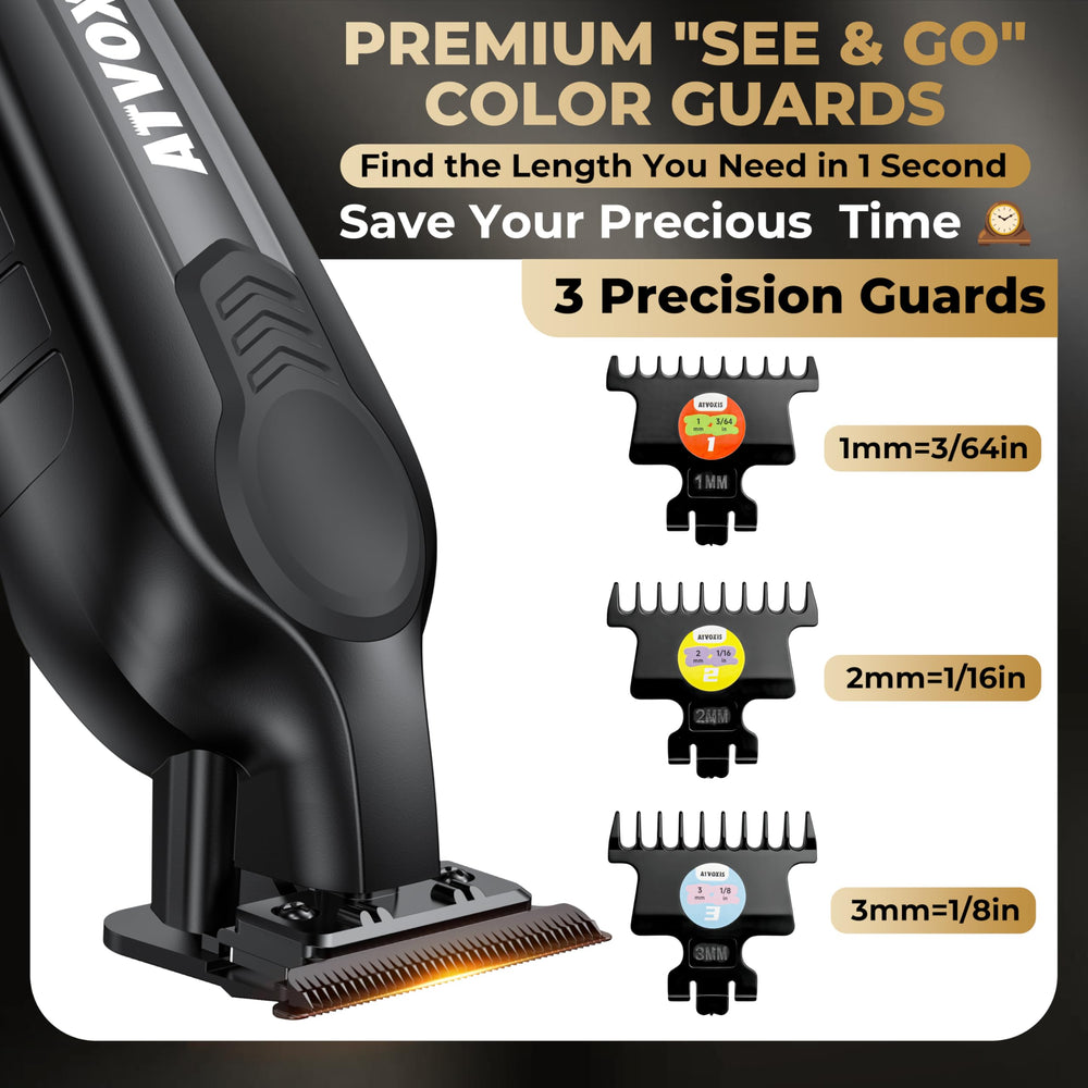 ATVOXIS zero-gap T blade delivers clean, defined lines.