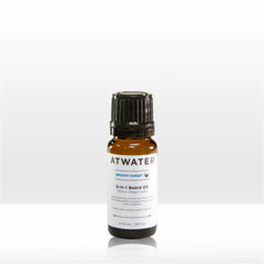 ATWATER Smooth Target 5-in-1 beard oil bottle for fast-absorbing hydration.