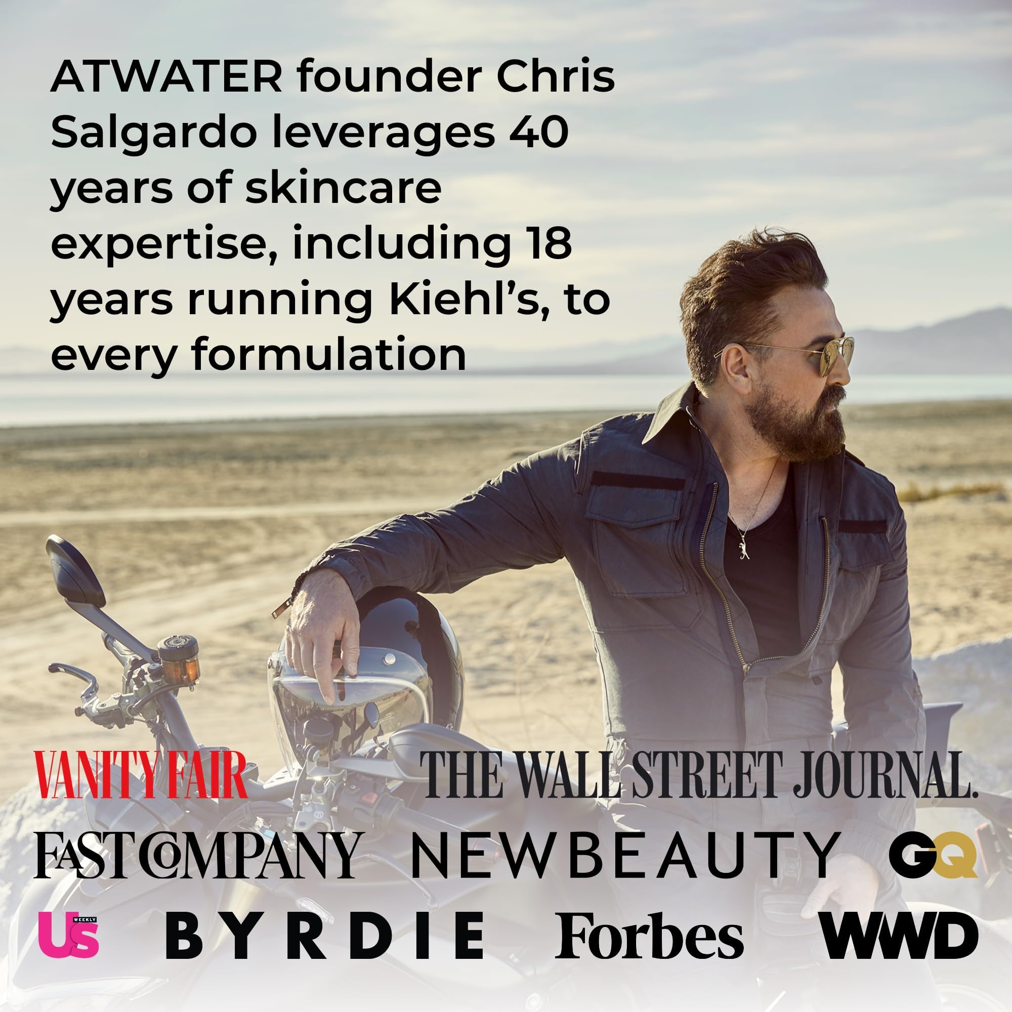 ATWATER vegan USA-made beard oil with subtle masculine aroma.