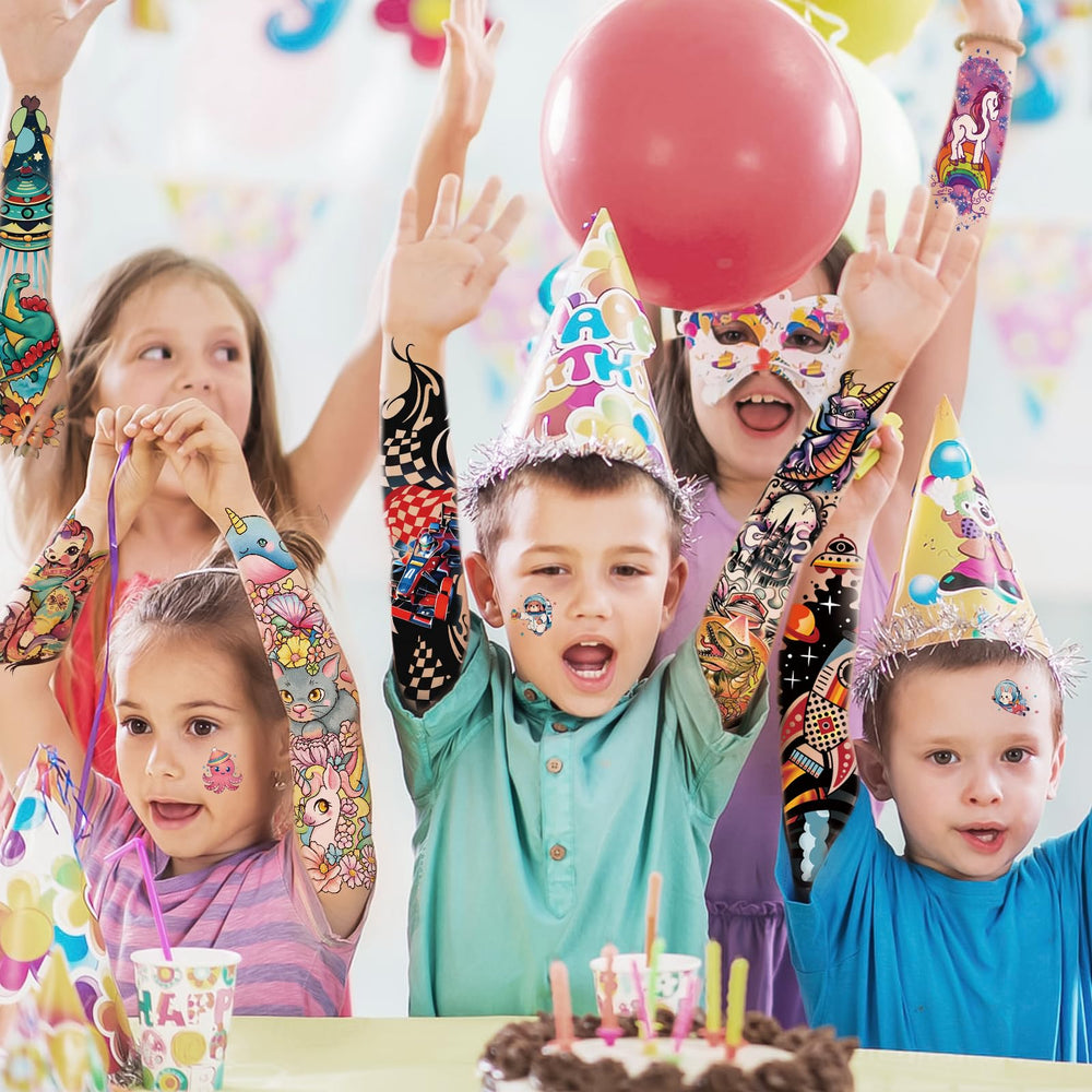 atydkug party-supplies kit tattoos to boost birthday celebrations