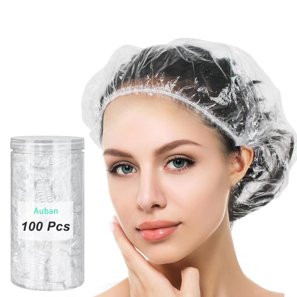 Capucha Auban para ducha, frontal, impermeable y cómoda para uso diario.