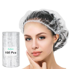 Capucha Auban para ducha, frontal, impermeable y cómoda para uso diario.