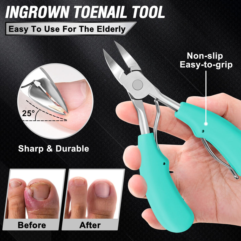 Aucurwen 360-degree rotating clipper aids comfortable trimming.