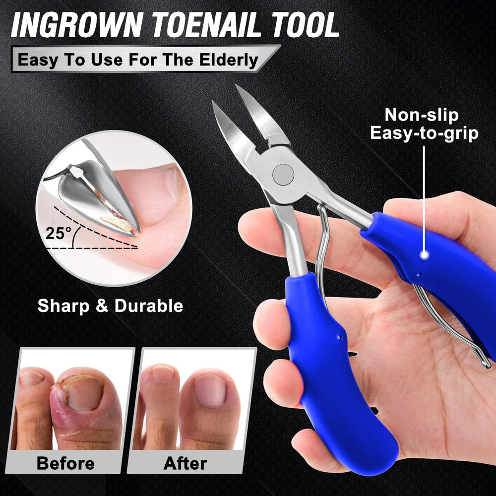 Aucurwen large-opening clippers fit thick nails up to 0.71 inches.