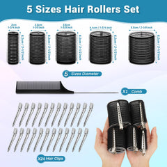 Audab 24 clips secure rollers for pin curls and hold