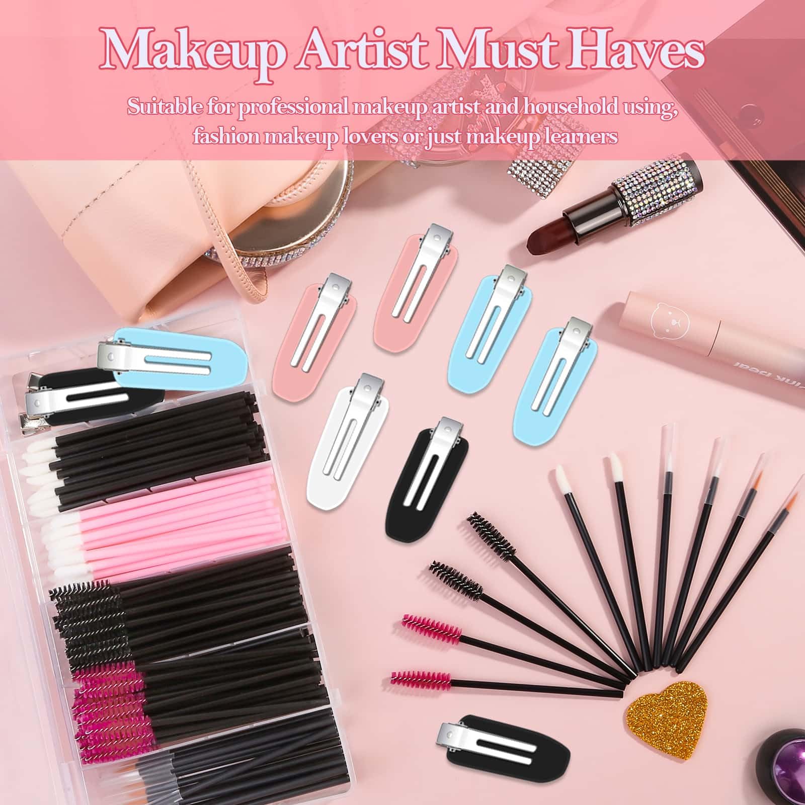 Audab makeup mixing palette with spatula for seamless shade blending.