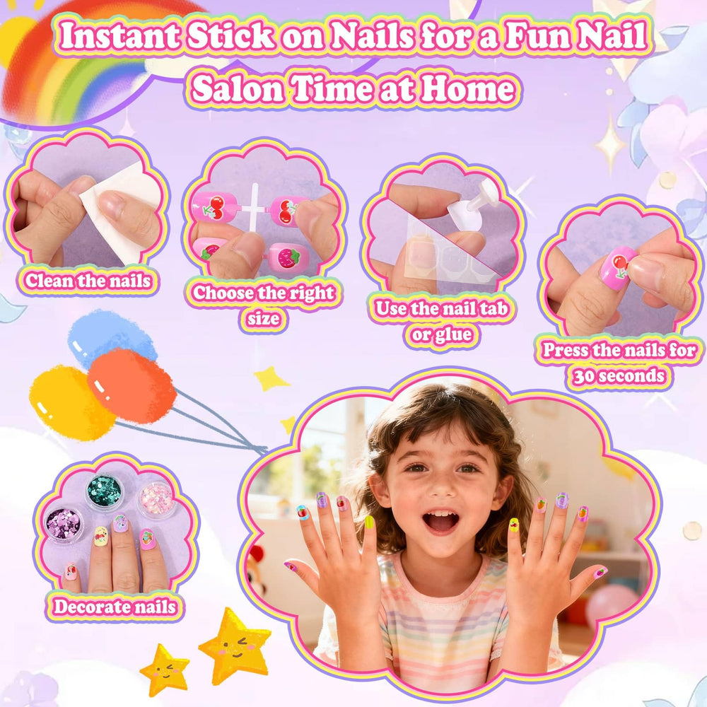 Audab pegatinas brillantes para uñas, añade brillo y estilo.