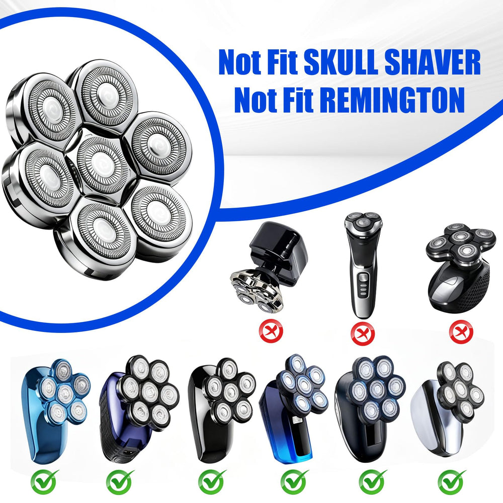 Audoc replacement head pack supports versatile bald head grooming routines.