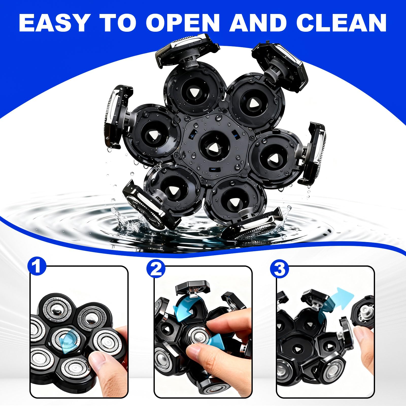 Audoc universal shaver head enables easy maintenance and timely replacements.