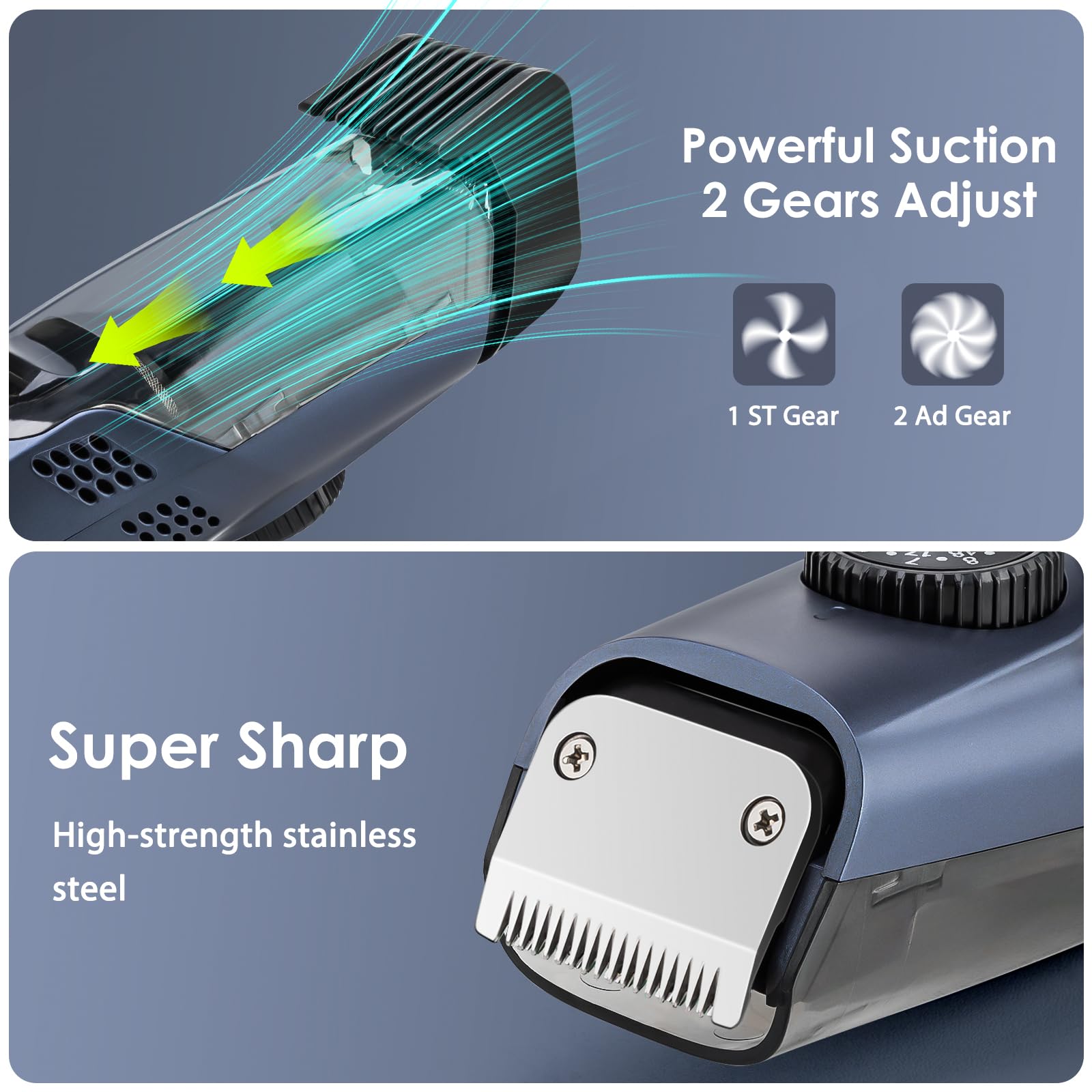 Audoc beard trimmer recharges via USB for convenient power on the go.