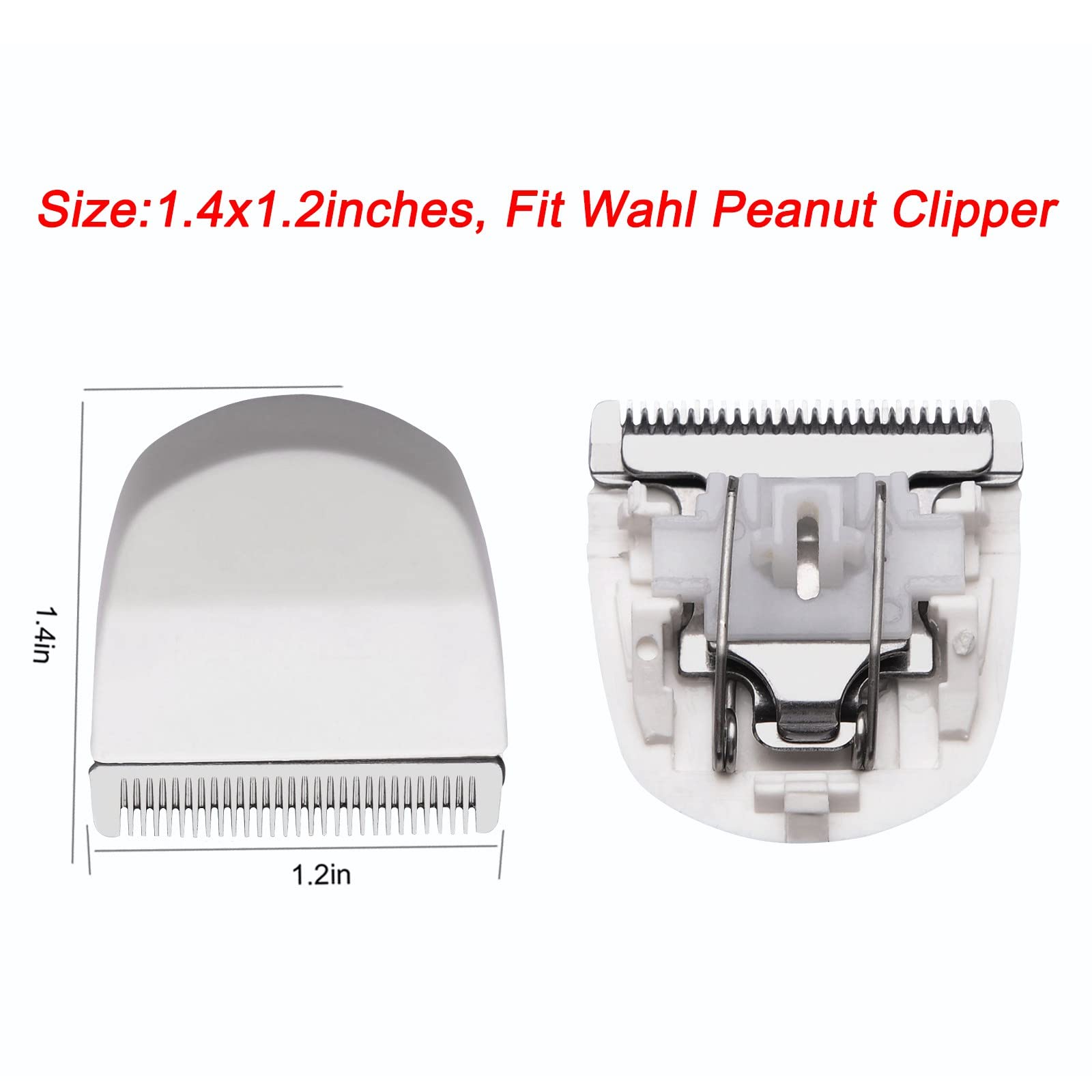 Audoc white peanut clipper snap-on blades enable quick swaps and smooth cuts