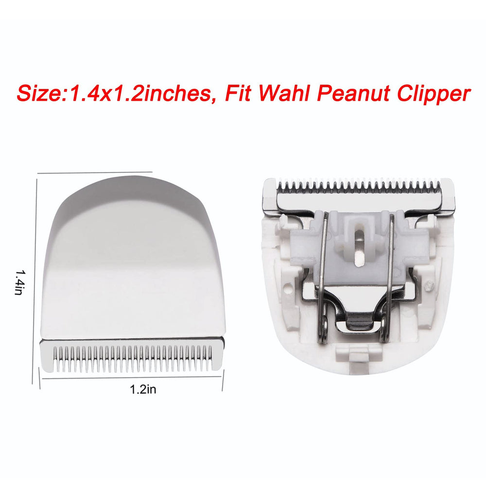 Audoc white peanut clipper snap-on blades enable quick swaps and smooth cuts