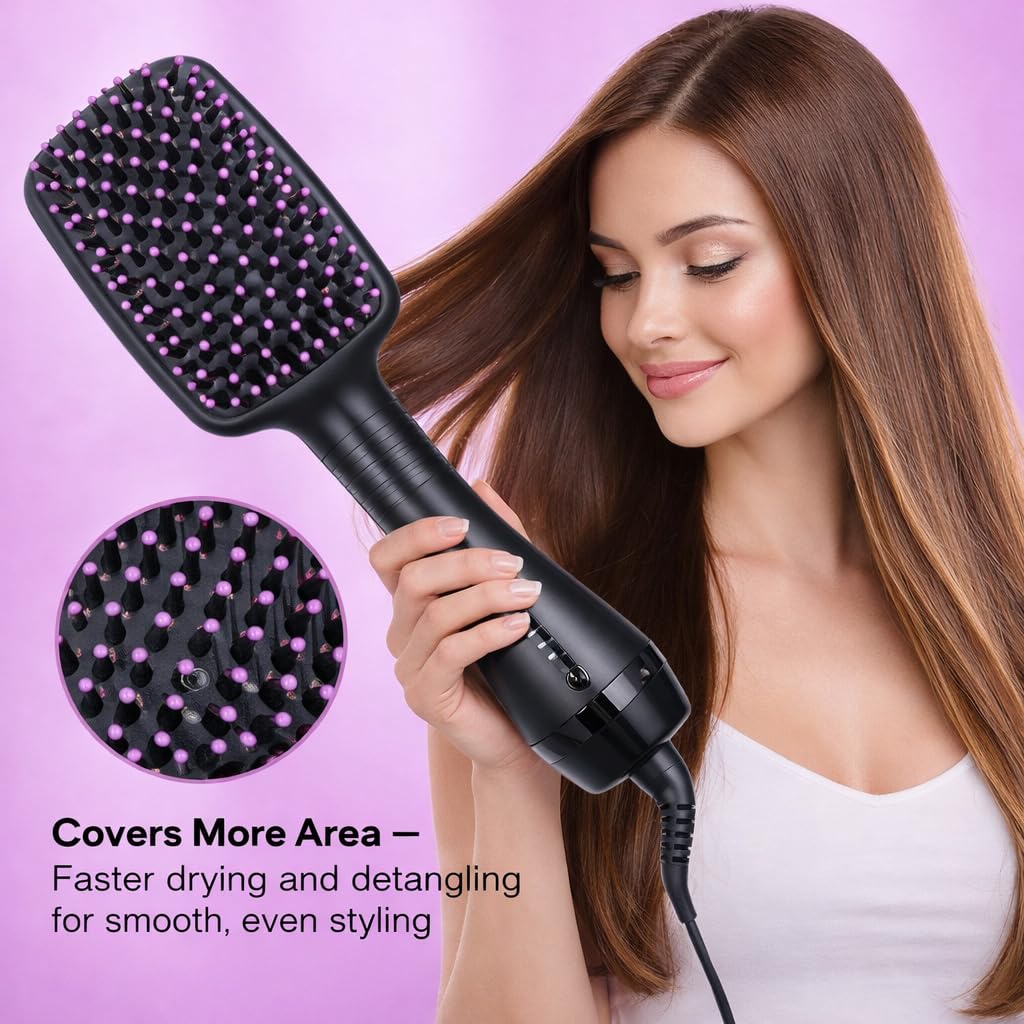 Aufgehen wide paddle brush design enabling faster detangling
