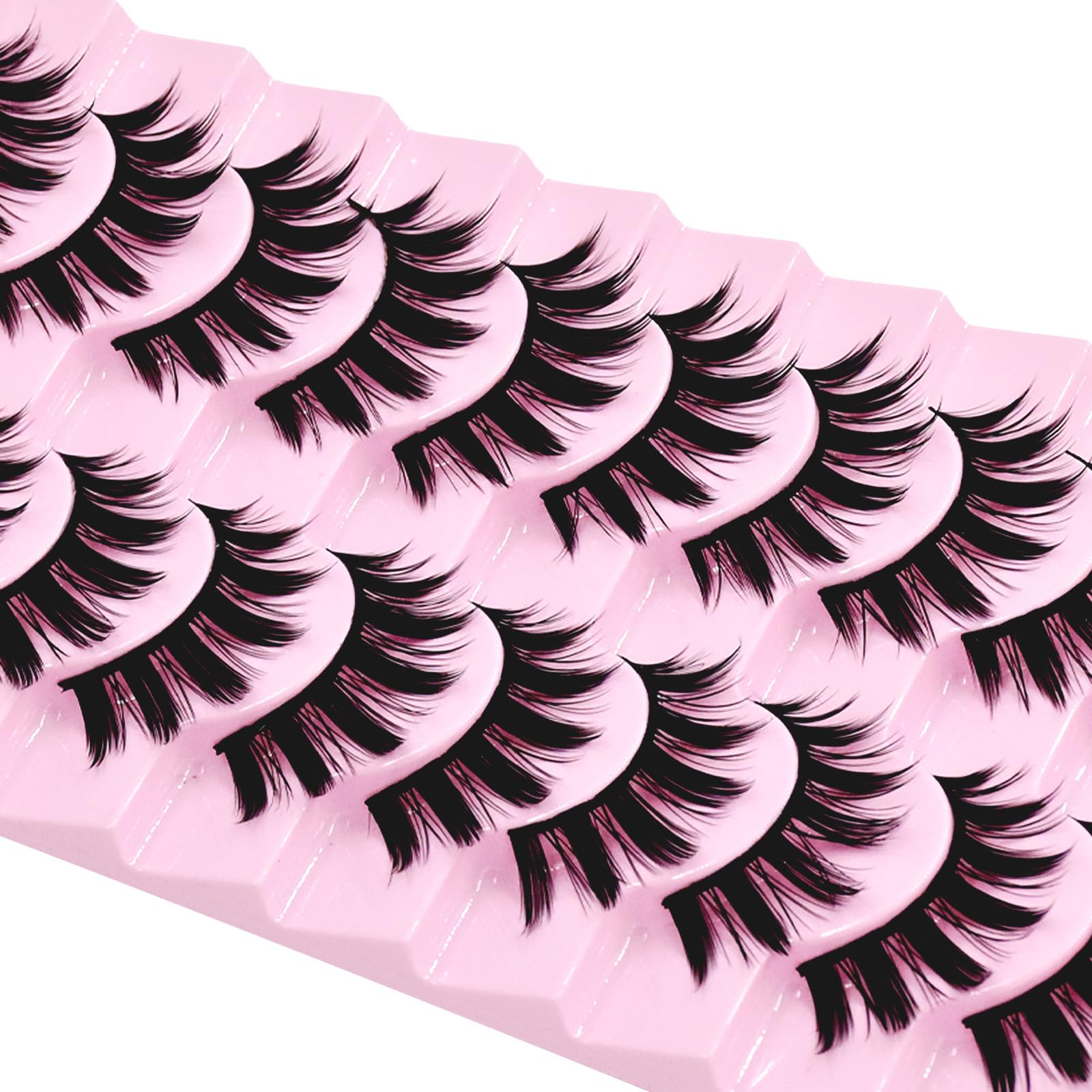 AUGENLI anime-style eyelashes versatile and easy to apply for beginners and pros.