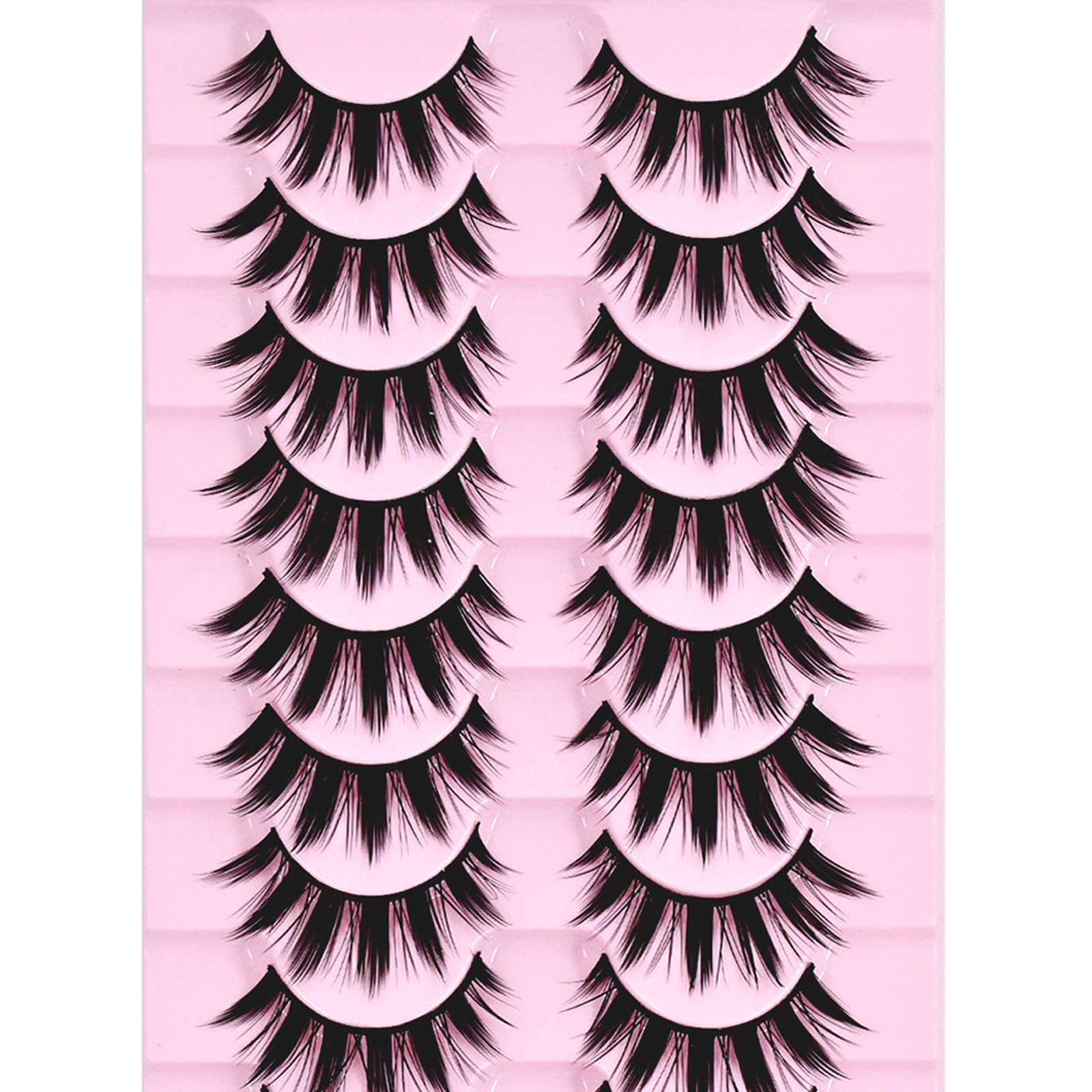 AUGENLI faux mink lashes mimic clustered lashes for a lush daytime look.
