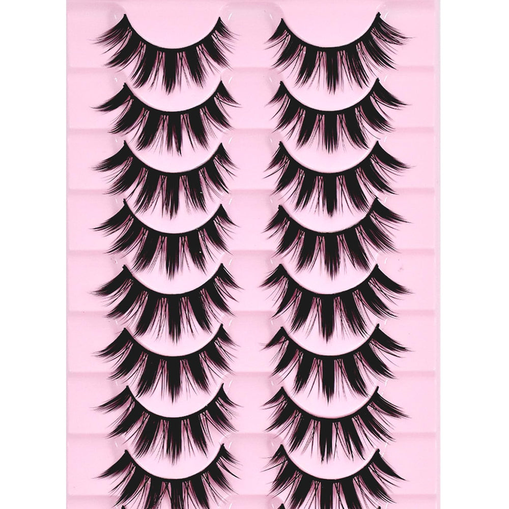 AUGENLI faux mink lashes mimic clustered lashes for a lush daytime look.
