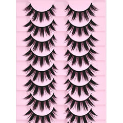 AUGENLI faux mink lashes mimic clustered lashes for a lush daytime look.