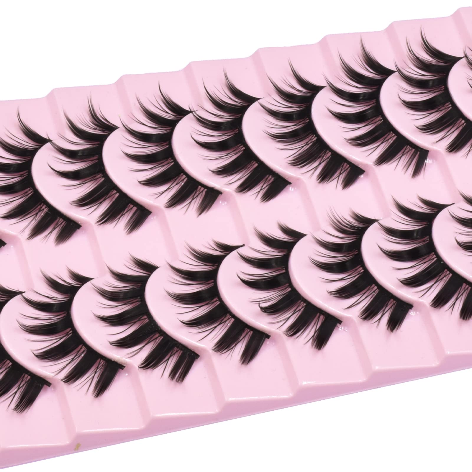 AUGENLI 10-pair set enhances eyes for parties stage performances and daily use.