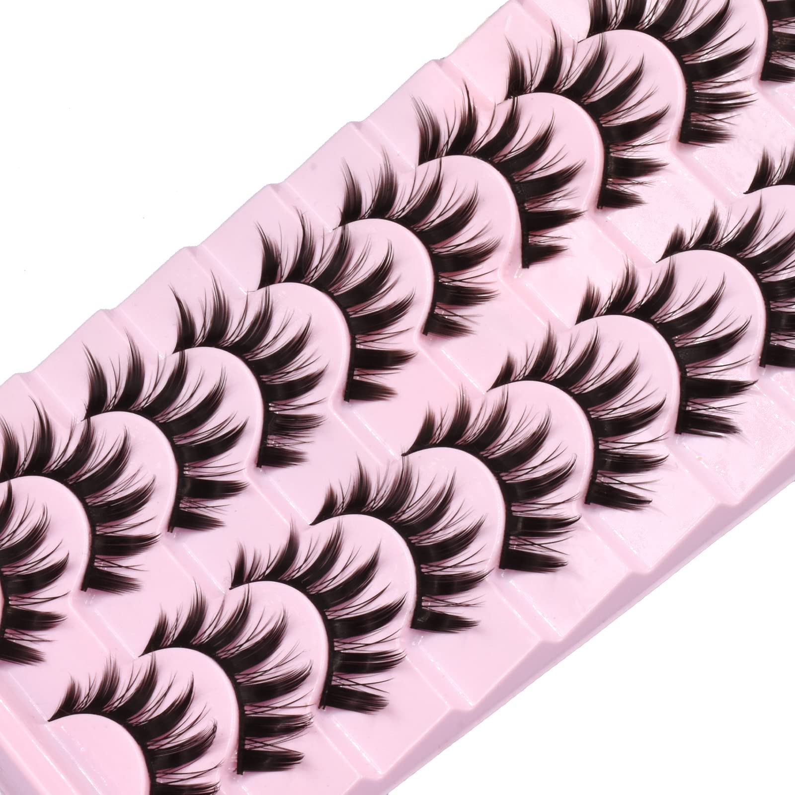 AUGENLI thick spiky design adds dramatic eye focus for Halloween cosplay.