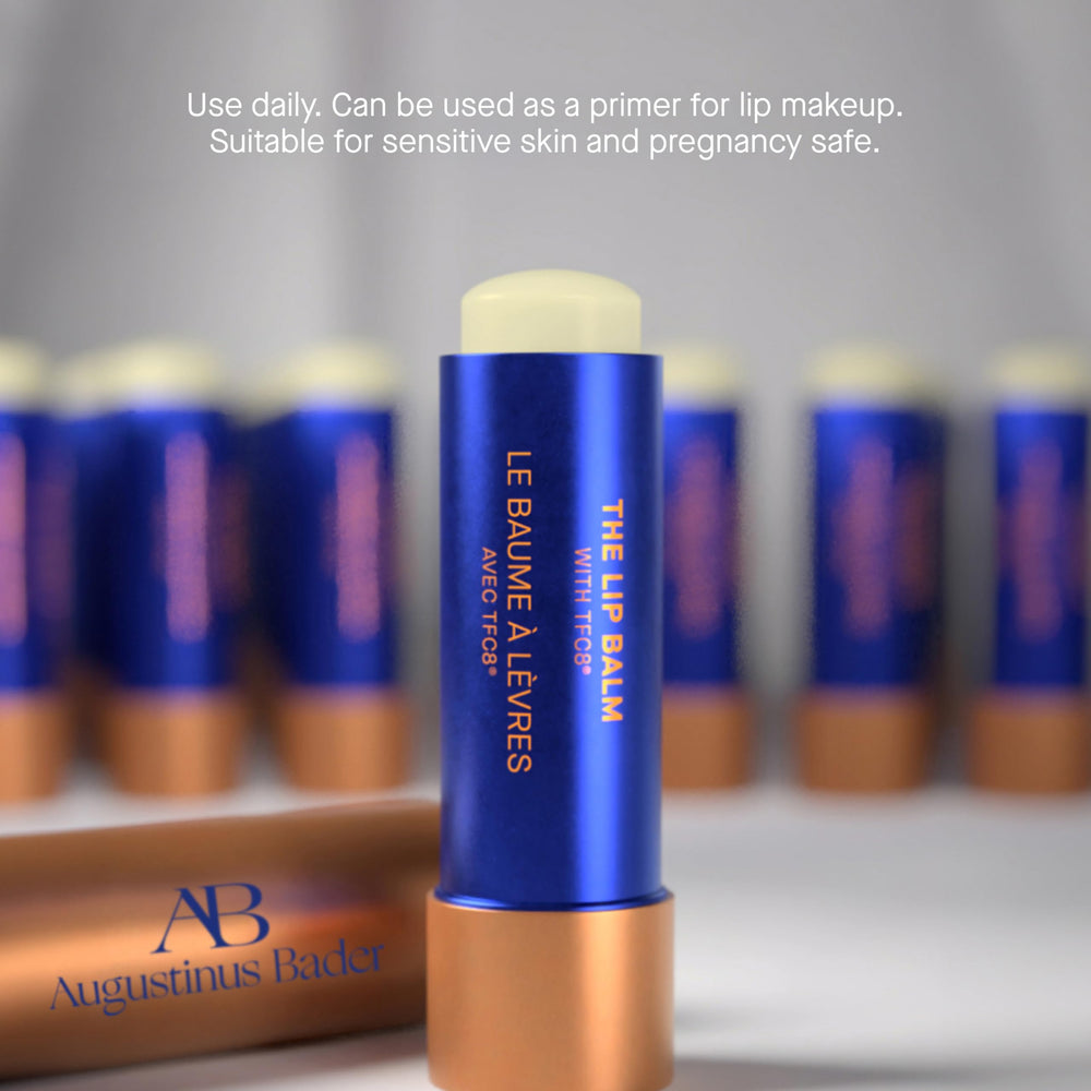 Lightweight lip protection to guard against dryness with Augustinus Bader Lip Balm.