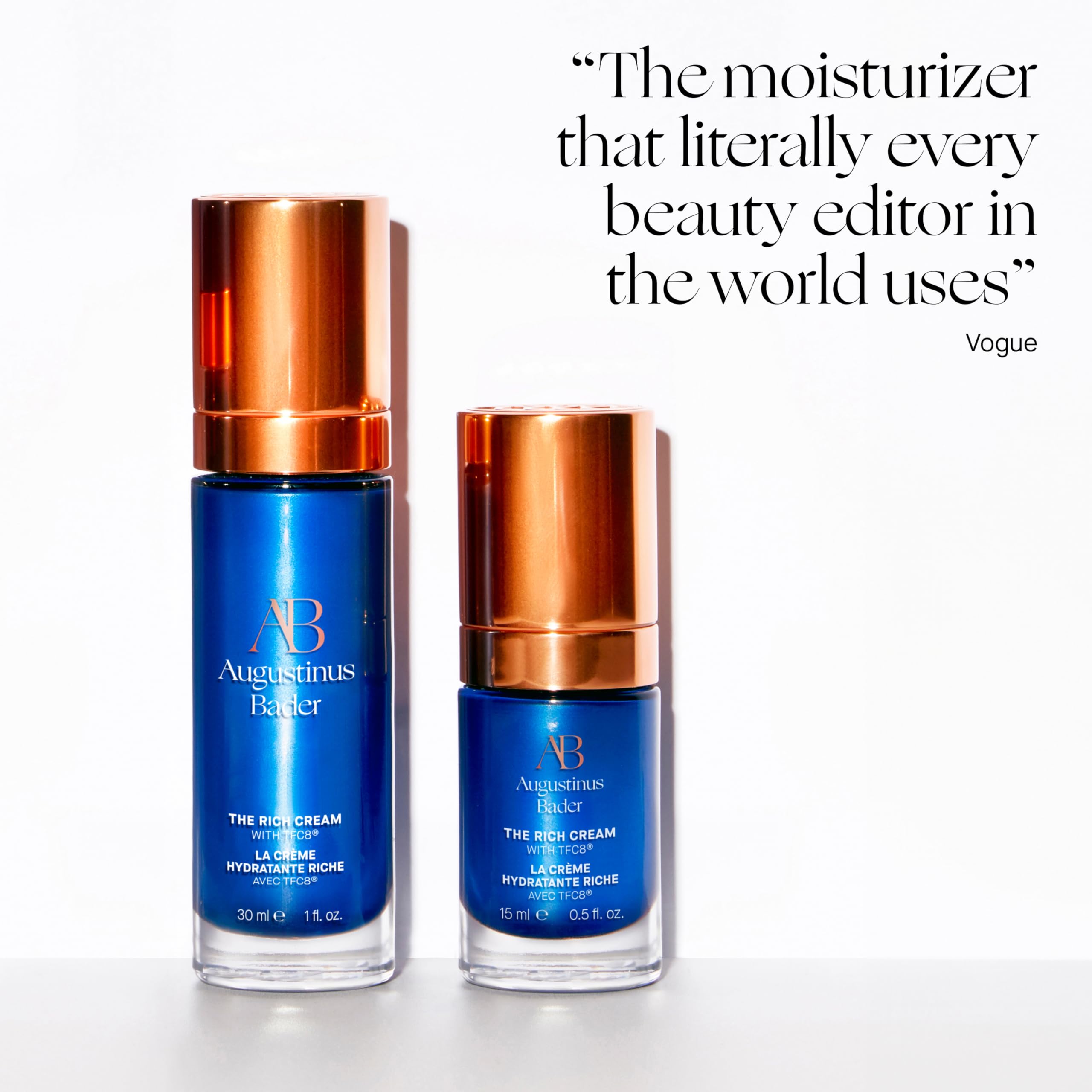 Skin glow and even tone with regular use of The Rich Cream