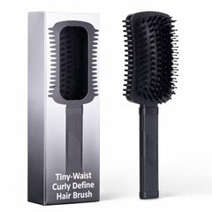 Auhrjomra curly hair brush with black handle for detangling and shaping curls.