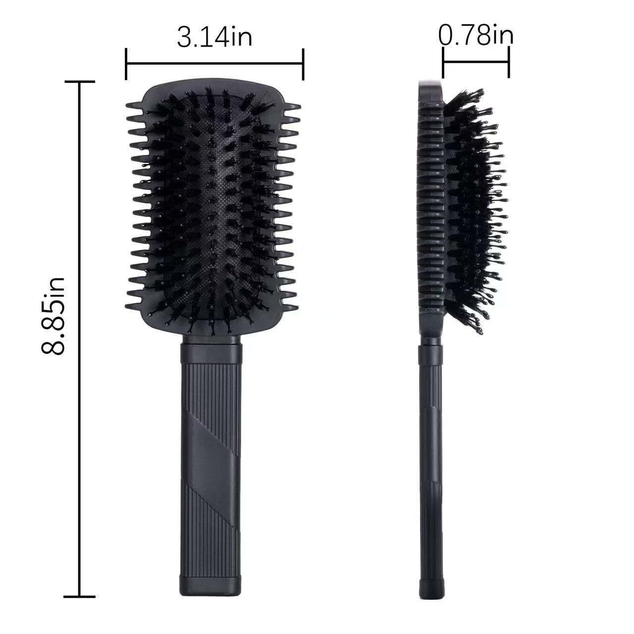 Auhrjomra curly hair brush is ideal for applying products evenly.