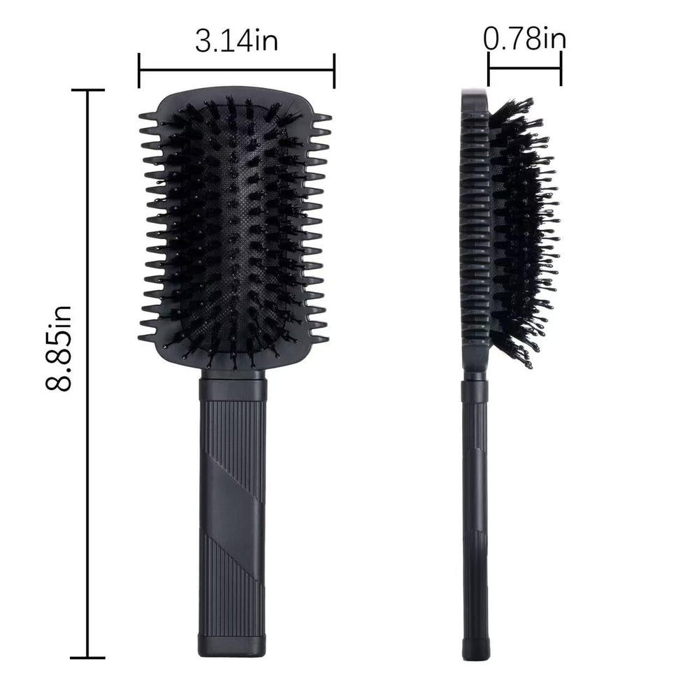 Auhrjomra curly hair brush is ideal for applying products evenly.