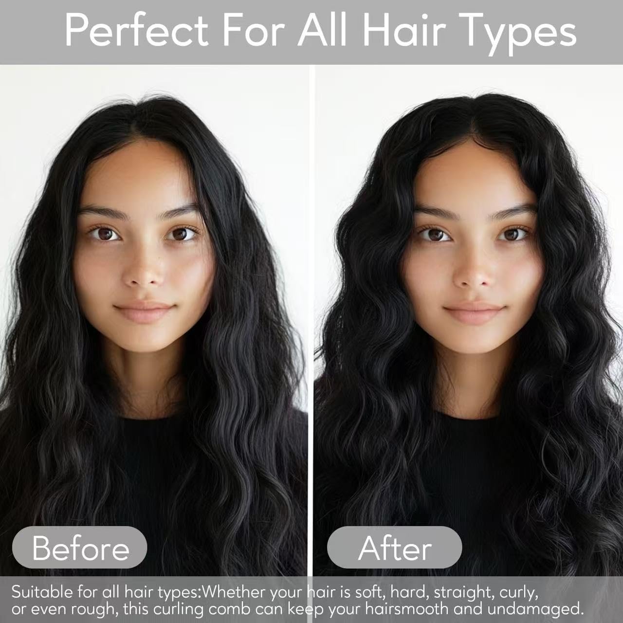 Auhrjomra on the go styling brush keeps curls polished anywhere.
