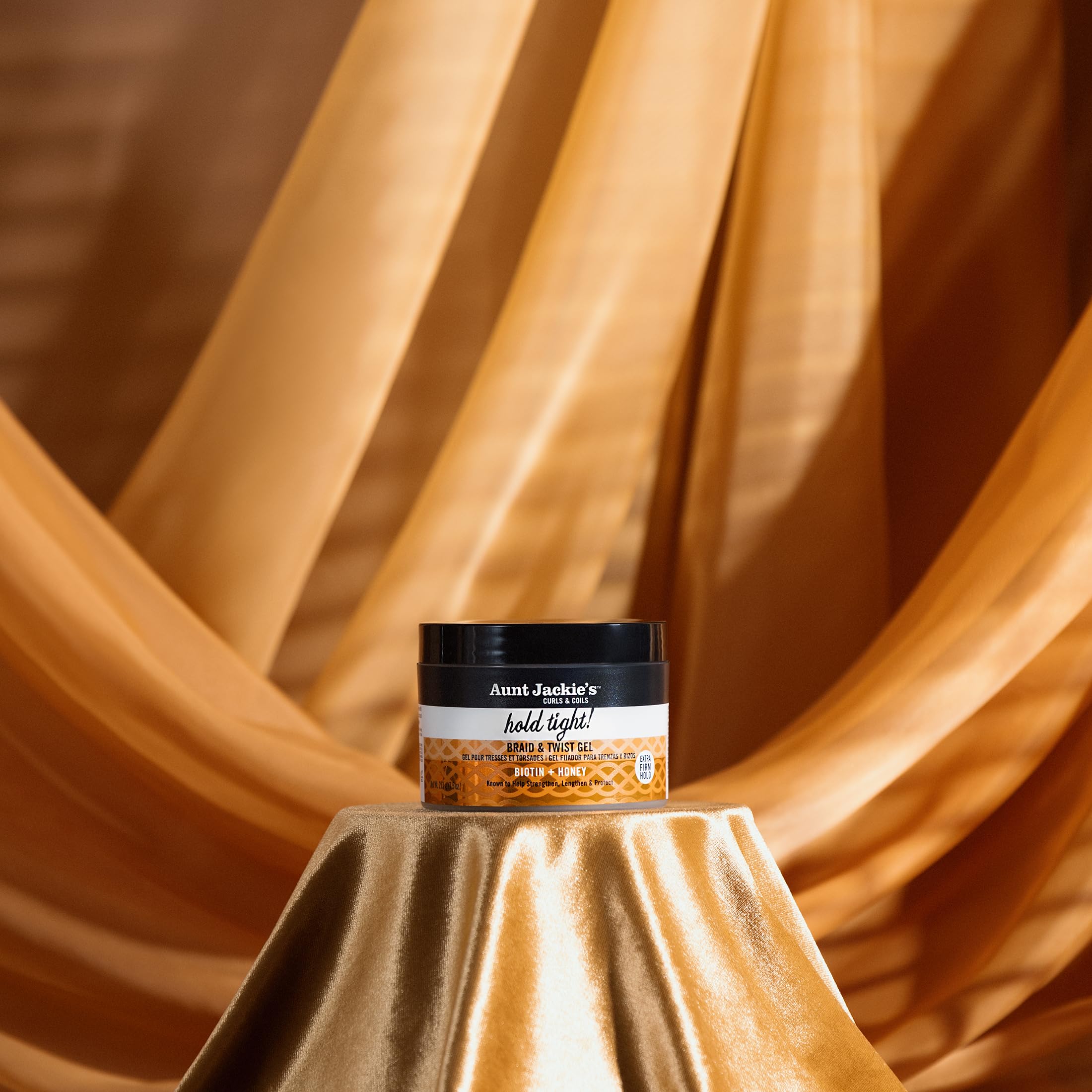 Biotin and honey blend adds moisture and natural shine