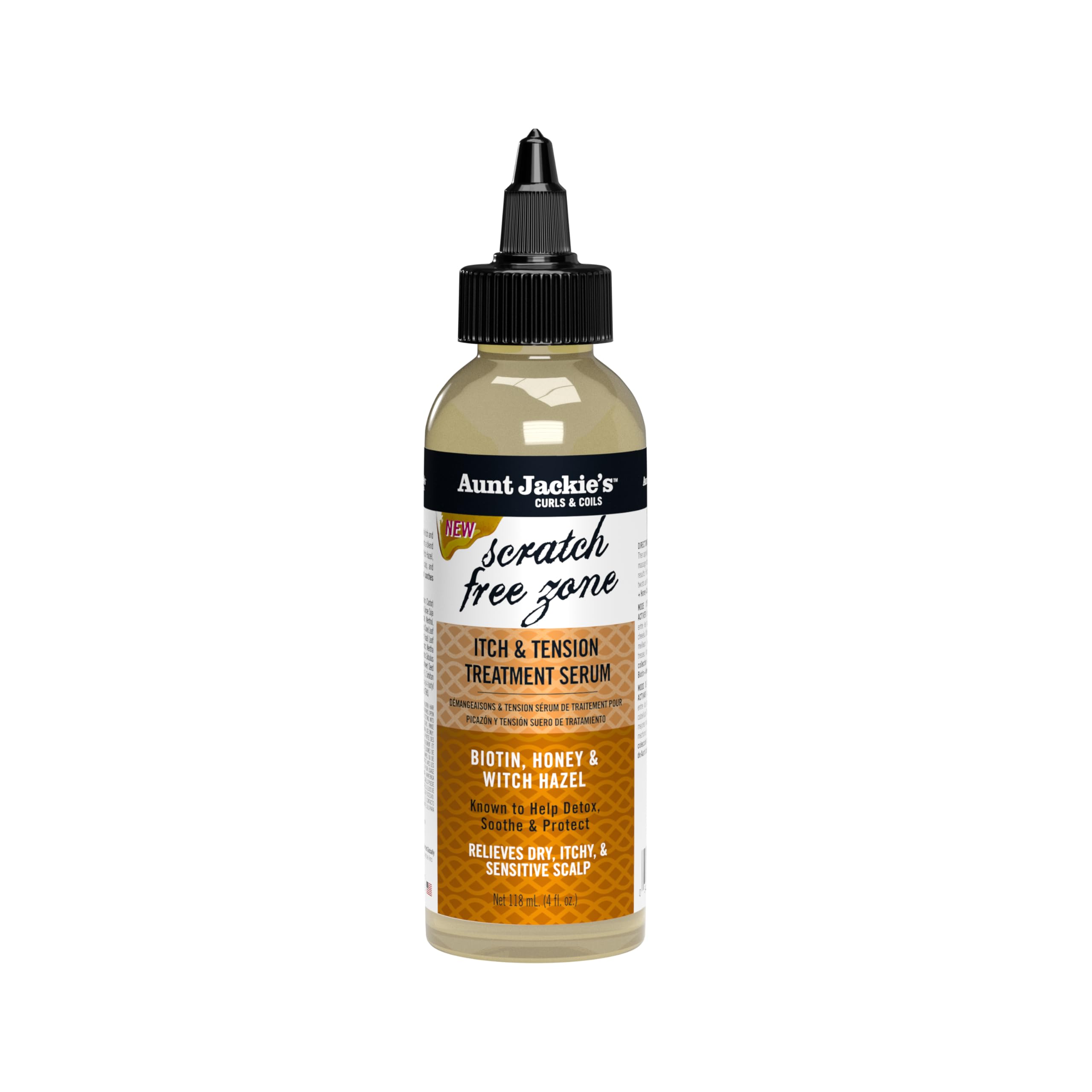 Aunt Jackie's Braid + Twist Serum bottle for protective styles.