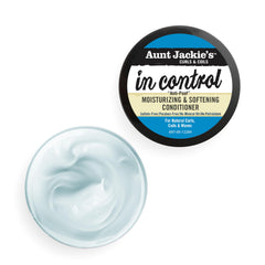 Aunt Jackie's In Control, cabello natural rizado con definición suave.