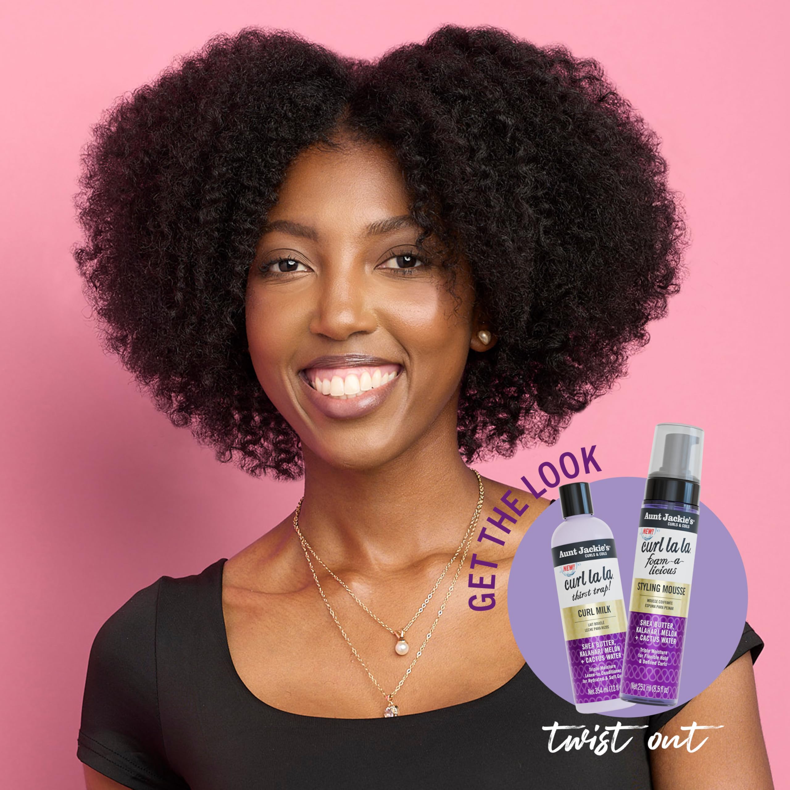 Travel-friendly Curl La La packaging tucked into a bag
