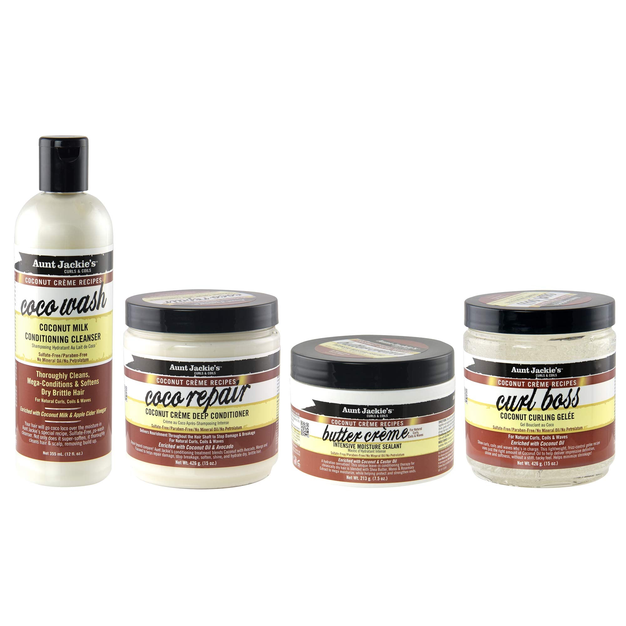 Aunt Jackies Coco Repair for dry, brittle hair during styling