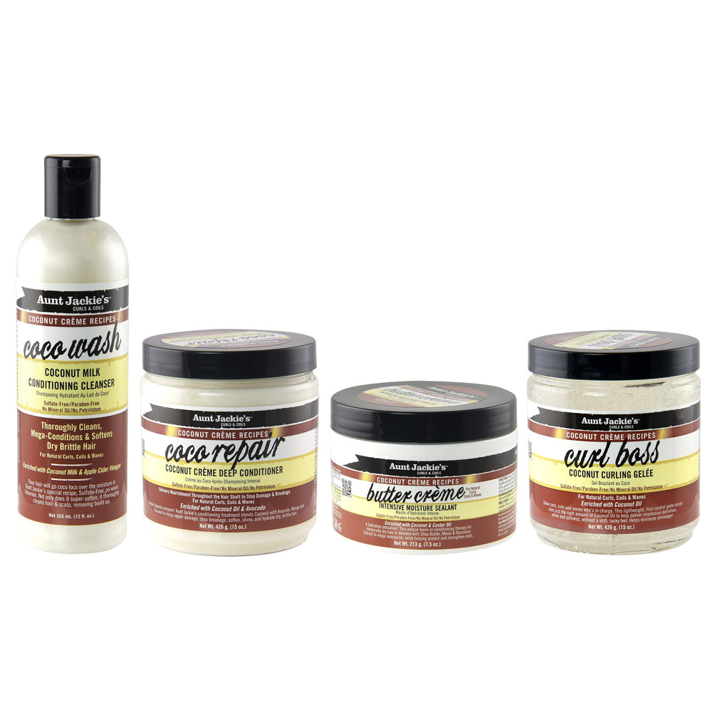 Aunt Jackies Coco Repair for dry, brittle hair during styling